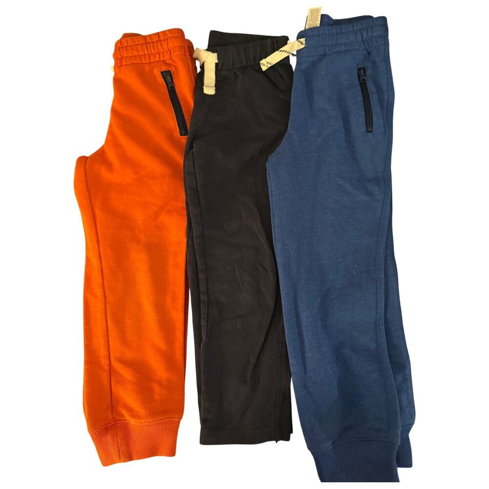 Carter's Navy blue orange sweatpants bundle size 5